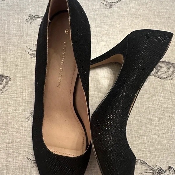 Dorothy Perkins Classic Black Peep Toe Heels - Picture 2 of 5